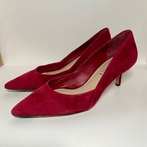 Via Spiga Pointed Toe Kitten Heel Pumps